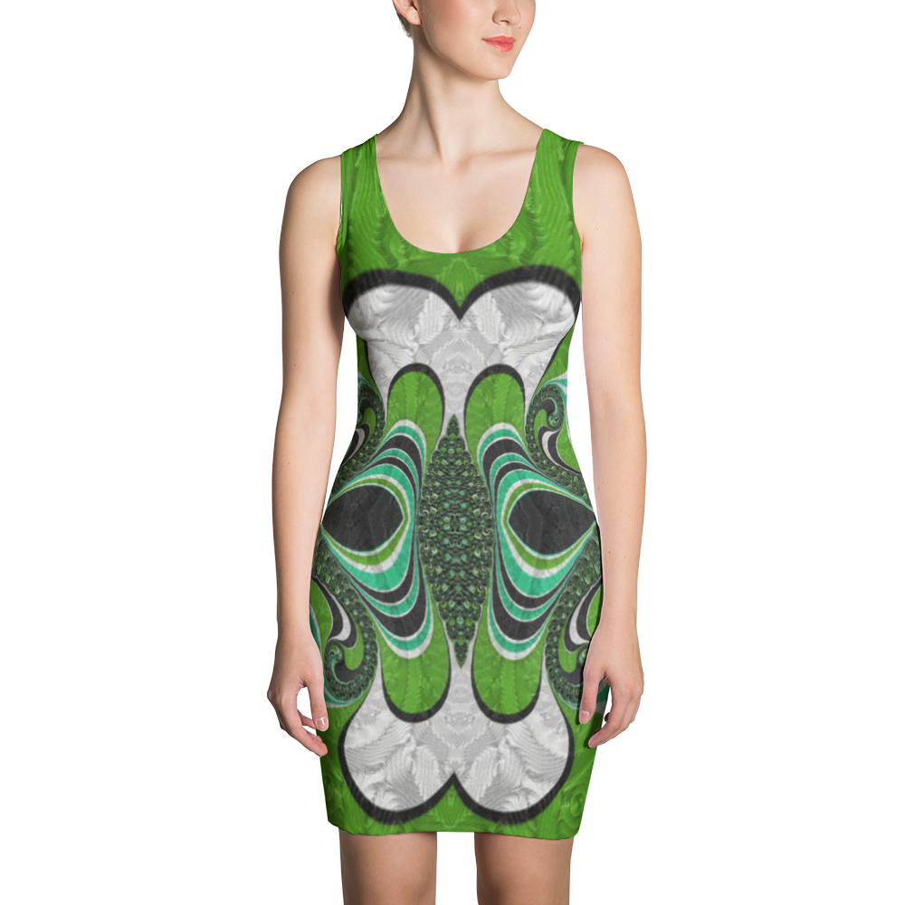 Polished Gear 'Proud Green Peacocks' Dress