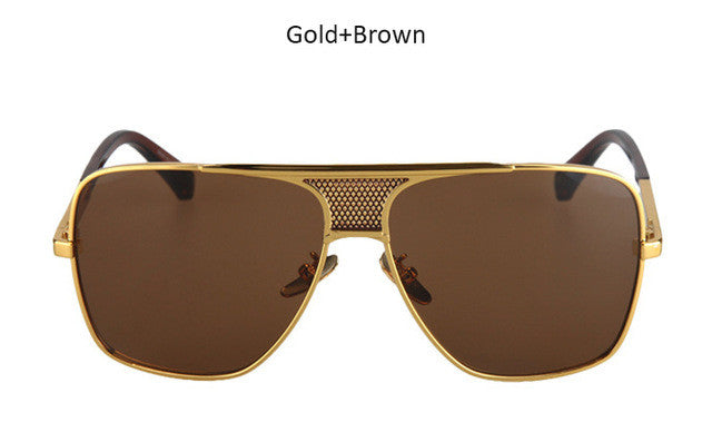 Men's Designer Oversize Square Sunglasses - Gradient UV400