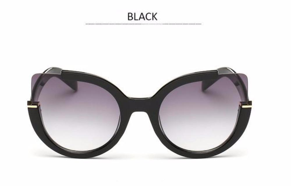 Women's Designer Open Rim 'Cat Eye' Sunglasses
