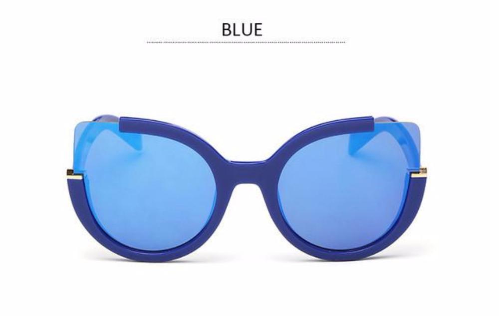 Women's Designer Open Rim 'Cat Eye' Sunglasses
