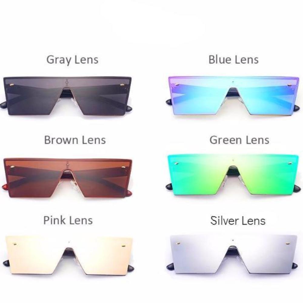 Unisex Rimless Sunglasses w/ Mirror Lens UV400