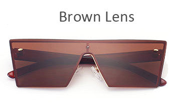 Unisex Rimless Sunglasses w/ Mirror Lens UV400