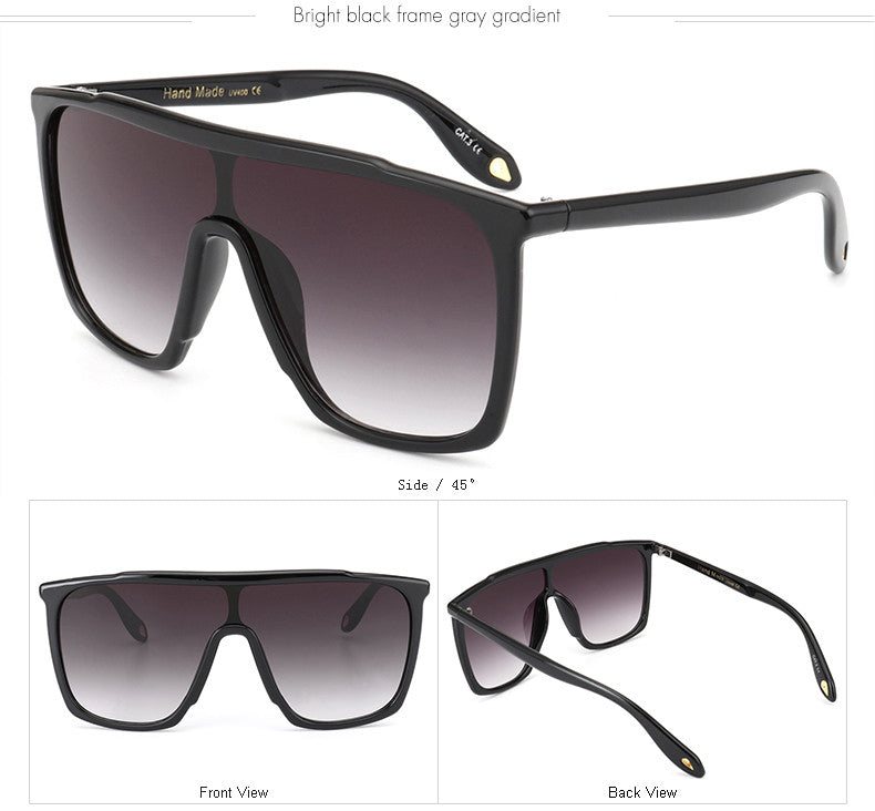 Women's Over-sized Sunglasses w/ Gradient UV400 Lens
