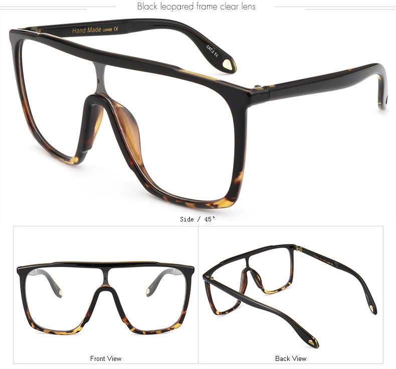Women's Over-sized Sunglasses w/ Gradient UV400 Lens