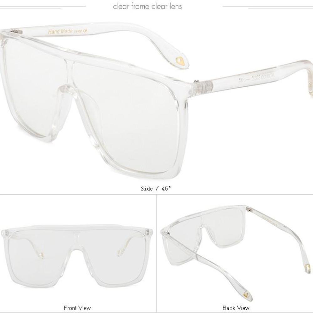 Women's Over-sized Sunglasses w/ Gradient UV400 Lens