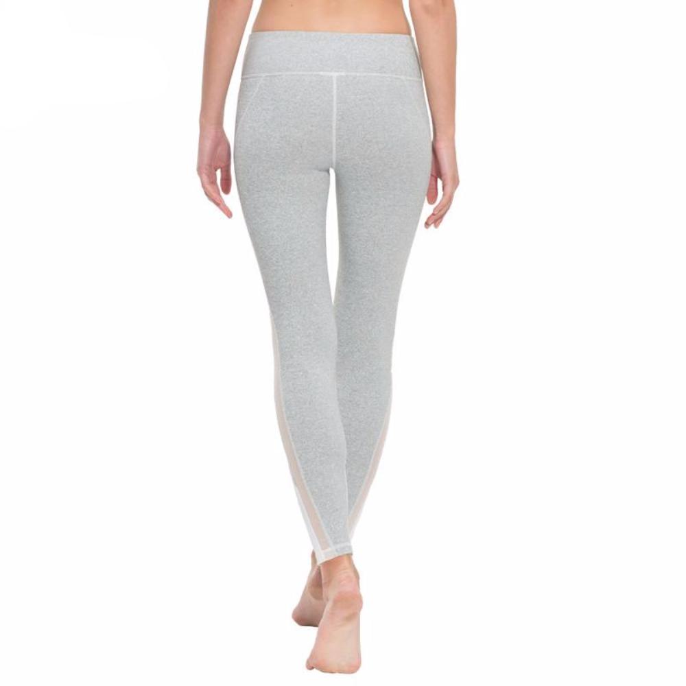 Women's Yoga Leggings w/High Waist & Mesh Panels