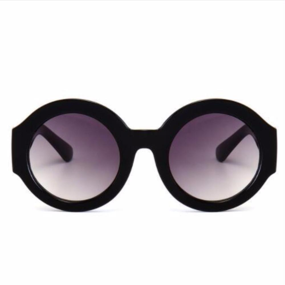 Women's Round Retro Designer Style Sunglasses w/ Gradient UV400