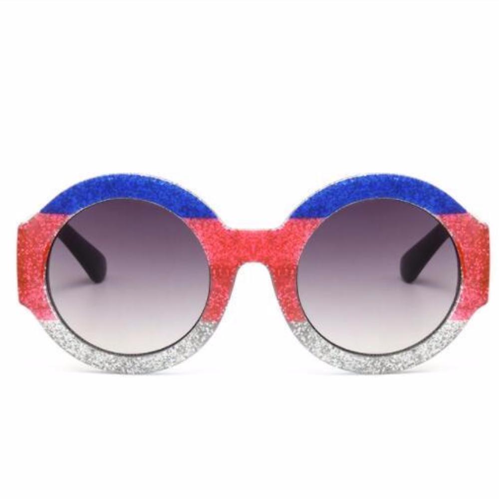 Women's Round Retro Designer Style Sunglasses w/ Gradient UV400