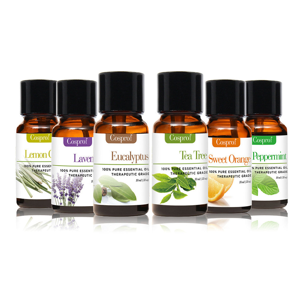 100% 'Pure & Natural' Essential Oils (6 Bottle Gift Kit)
