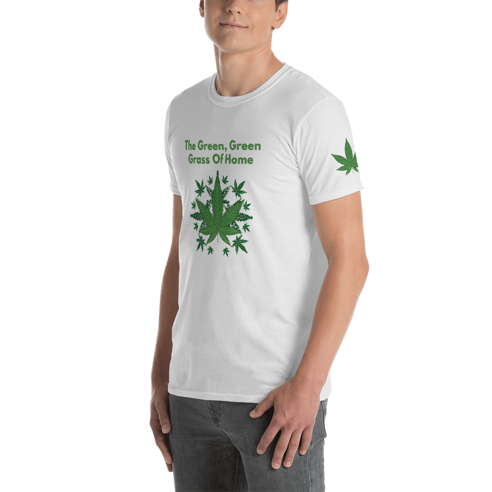 Polished Gear 'Marijuana Leaf' Unisex T-shirt (White)