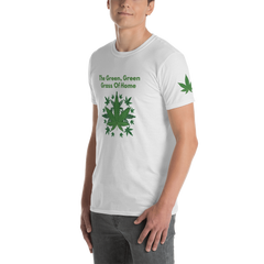 Polished Gear 'Marijuana Leaf' Unisex T-shirt (White)