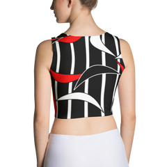 Polished Gear 'Red & Black Patch' Matching Crop Top
