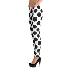 Polished Gear 'Black Polka Dot' Matching Leggings