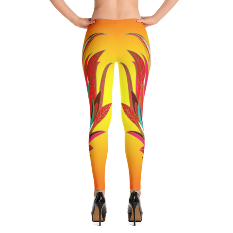 Polished Gear Tropical Paradise Leggings (Oranjello)
