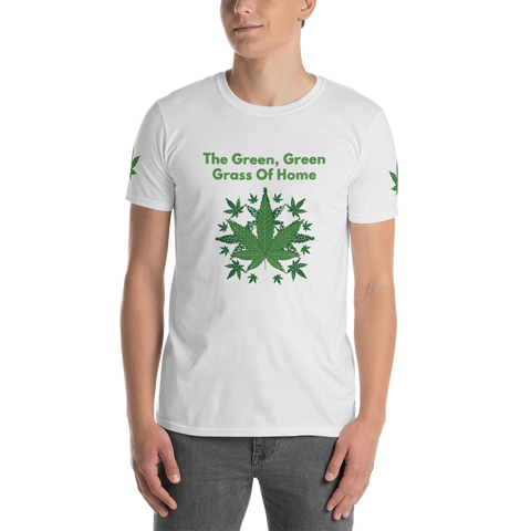 Polished Gear 'Marijuana Leaf' Unisex T-shirt (White)