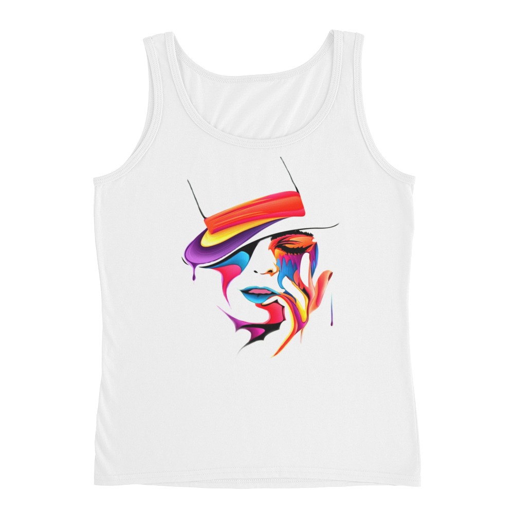 Polished Gear 'Psychedelic Lady In Hat' Ladies' Tank Top