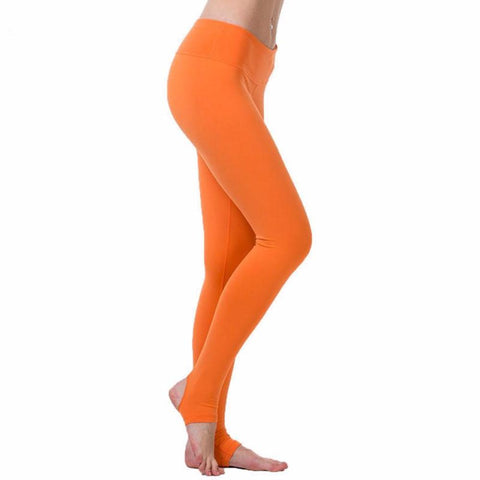 Women's Yoga Fitness Pants w/ Foot Straps