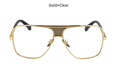 Men's Designer Oversize Square Sunglasses - Gradient UV400