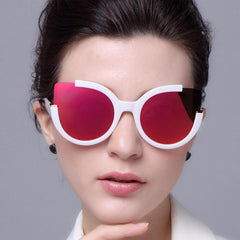 Women's Designer Open Rim 'Cat Eye' Sunglasses