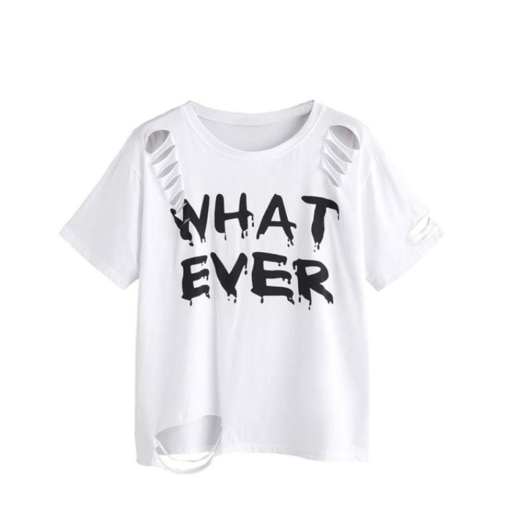 Women's Ripped 'WHATEVER' T-shirt