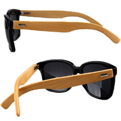 Unisex 100% Bamboo Leg Sunglasses