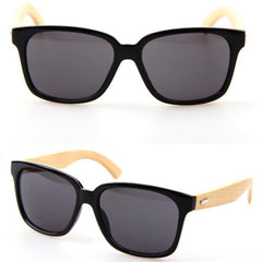 Unisex 100% Bamboo Leg Sunglasses
