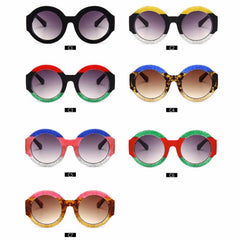 Women's Round Retro Designer Style Sunglasses w/ Gradient UV400