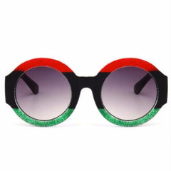 Women's Round Retro Designer Style Sunglasses w/ Gradient UV400