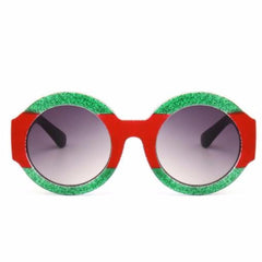Women's Round Retro Designer Style Sunglasses w/ Gradient UV400