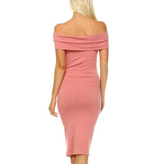 Women's Off The Shoulder Body-Con Dress (3 Colors)