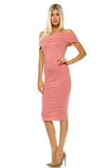 Women's Off The Shoulder Body-Con Dress (3 Colors)