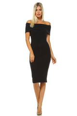 Women's Off The Shoulder Body-Con Dress (3 Colors)